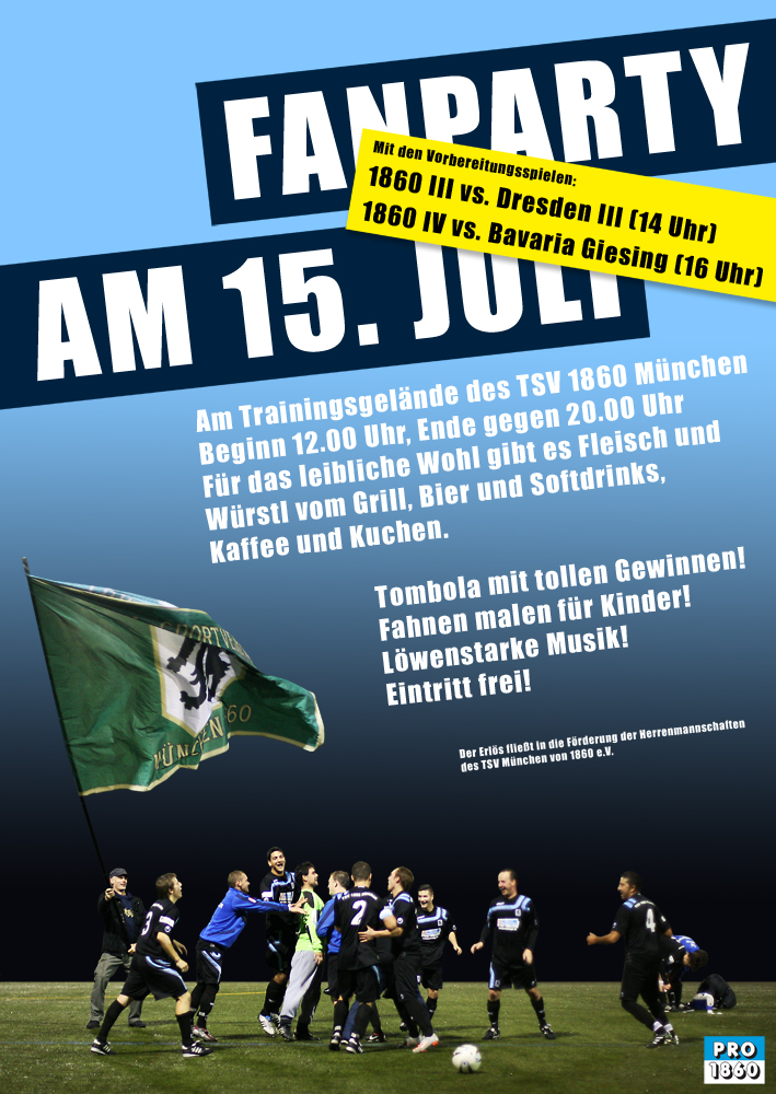 Fanparty am 15.Juli