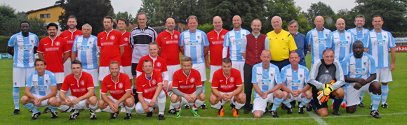 Die AH des TSV 1860 München bei einem Spiel in Dorfen. Foto: TSV 1860