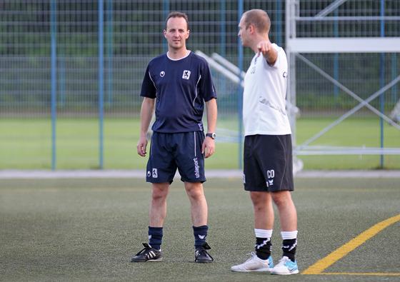 Zuversichtlich: Amateur-Trainer Andreas Kopfmüller (links) und Christian Ranhart. Archivfoto: Anne Wild