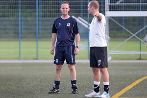 Zuversichtlich: Amateur-Trainer Andreas Kopfmüller (links) und Christian Ranhart. Archivfoto: Anne Wild