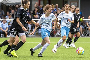 Pokal-Aus für Löwinnen vor großer Kulisse Neu im Trikot der Löwinnen: Stürmerin Michelle Brey. Foto: Anne Wild