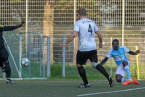 Amateur-Löwen mit Punkteteilung Ausgleichstreffer: Yusuf Saho. Foto: Anne Wild