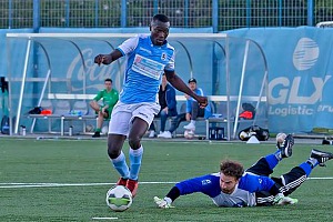 Amateur-Löwen sorgen für Torgala Angekommen in Giesing: Yusuf Saho. Foto: Anne Wild