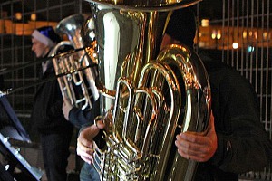 Weiß-blaue »Blosmusi« Wiederbelebt: Vereinsmusik beim TSV 1860. Foto: Anne Wild